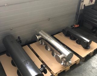 Swivel Joints 2-Chanal-System 4“ and 6“ and 8“ Rohrdrehgelenke 2-Kanal-System DN100 / DN150 / DN200