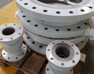 Special Swivel Joints 20“ and 4" Sonder-Rohrdrehgelenke DN500 und DN100
