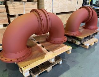 Swivel Joints DN450(18“) made of carbon steel Rohrdrehgelenke DN450(18“) aus C-Stahl